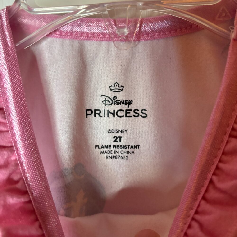 Disney Toddler Girls Princess Long Sleeve Nightgown Pajama Sleepwear, Size 2T - Picture 4 of 5